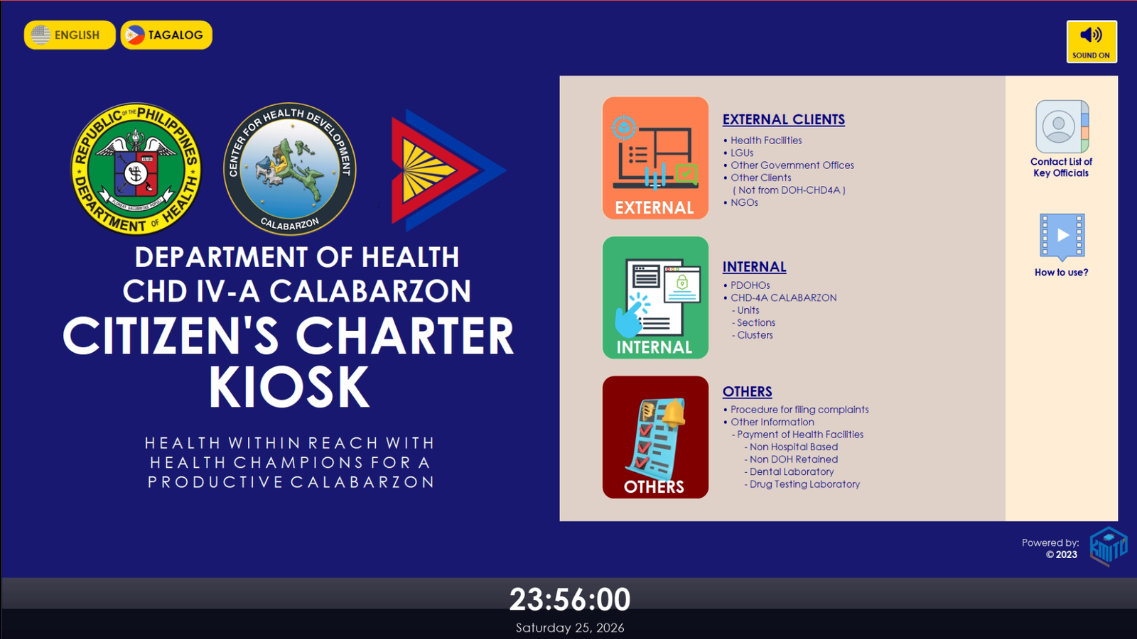 Citizens Charter Kiosk screenshot