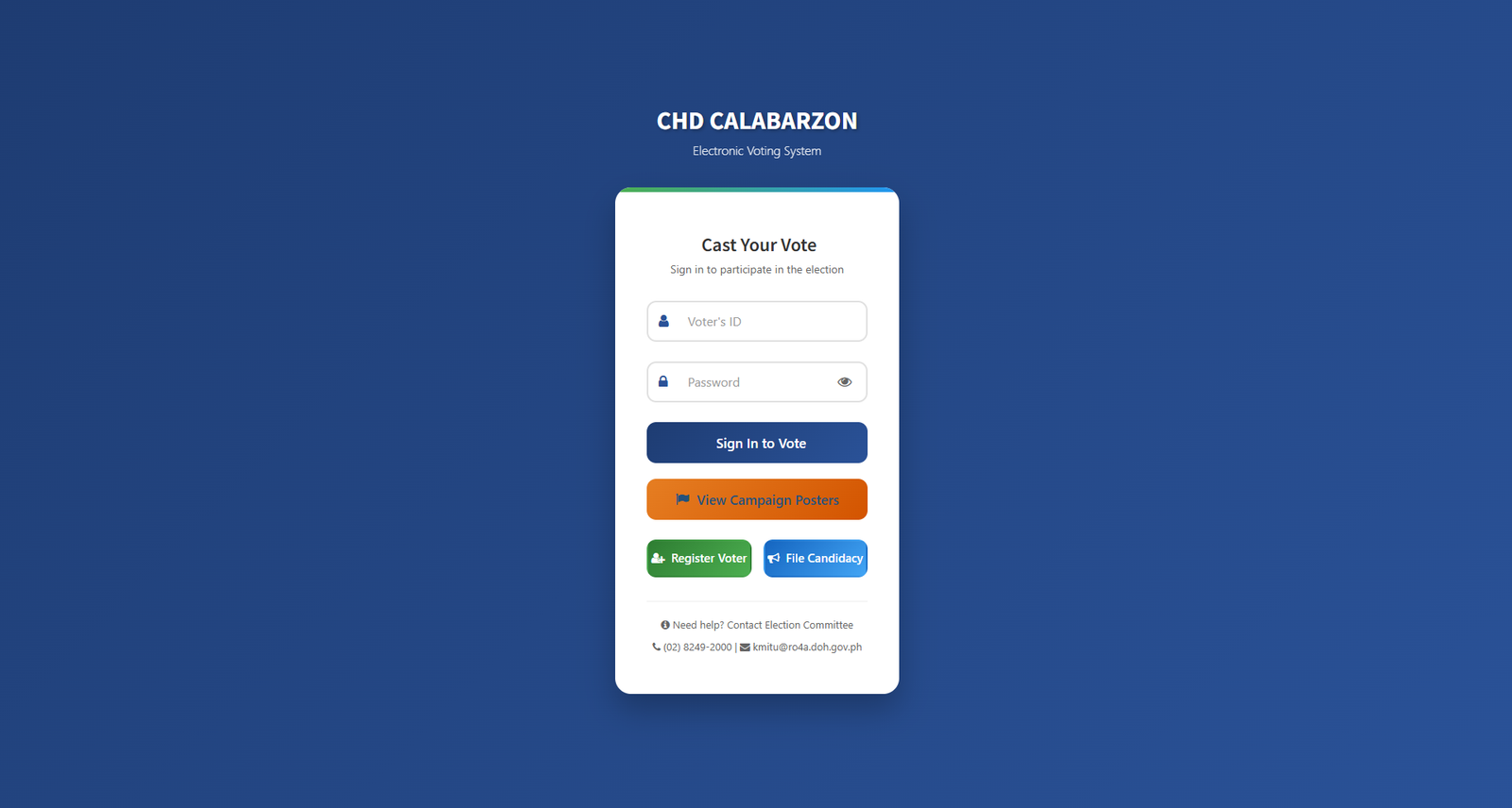 Online Voting System screenshot